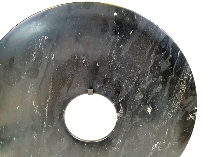 Muy grandes discos Bi de Jade 35cm negro (colorante) 3
