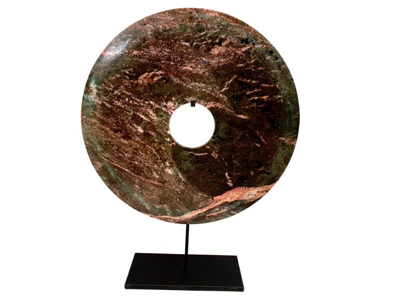 Muy grandes discos Bi de Jade 40 cm Castaño 2