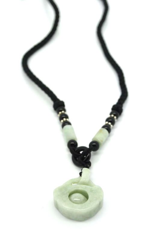 Necklace with Jade pendant Happiness 2