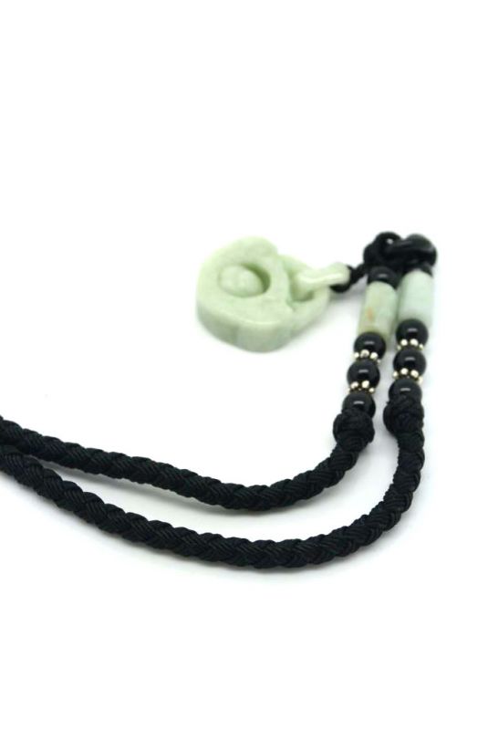 Necklace with Jade pendant Happiness 4