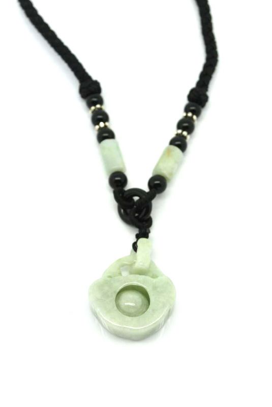 Necklace with Jade pendant Happiness 5
