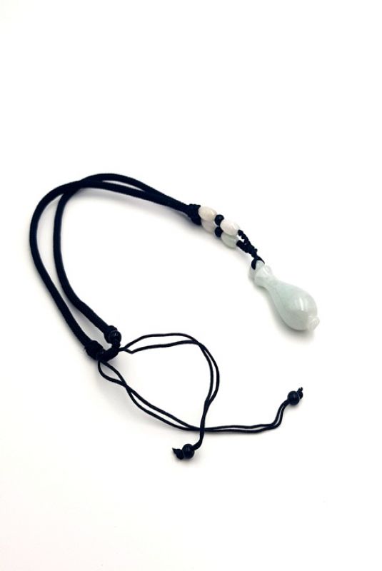 Necklace with Jade pendant Jar of happiness 3