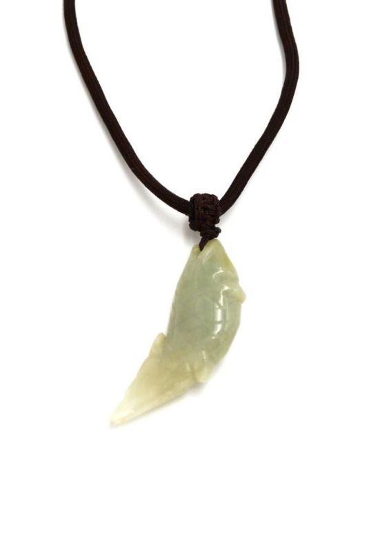 Necklace with Jade pendant Little fish 1