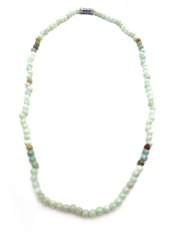 Necklaces with 108 small jade beads 1