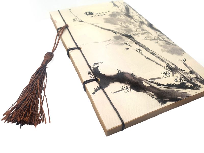 Click thumbnail to enlarge and hover over the picture to zoom Notebook for Calligraphy - Rice paper - Chinese Cherry - 80 leaves 2