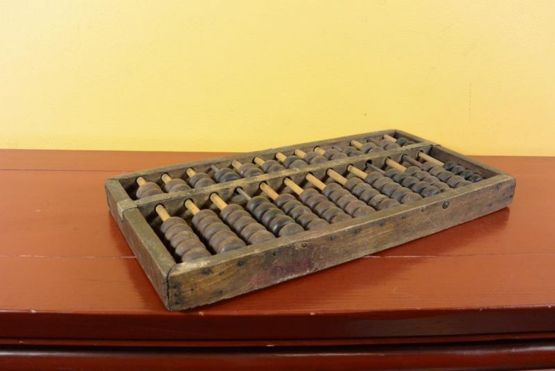 Old asian Abacus in wood 5