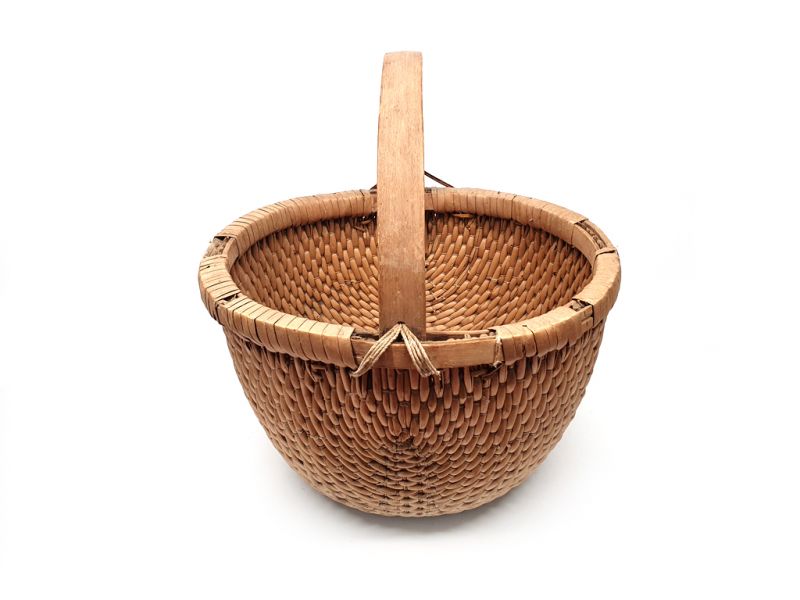 Old Chinese braided rice basket - Basket weaving - small basket 4