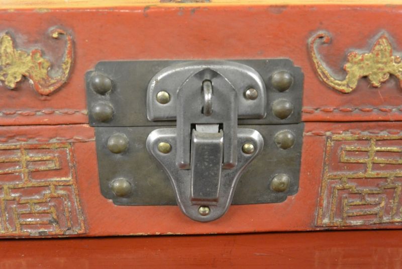 Old Chinese Chest 100% Leather 2