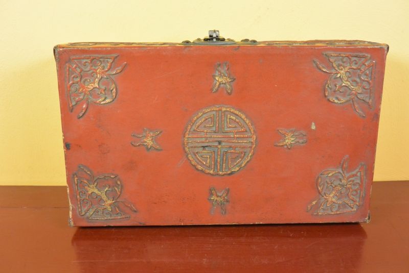 Old Chinese Chest 100% Leather 4