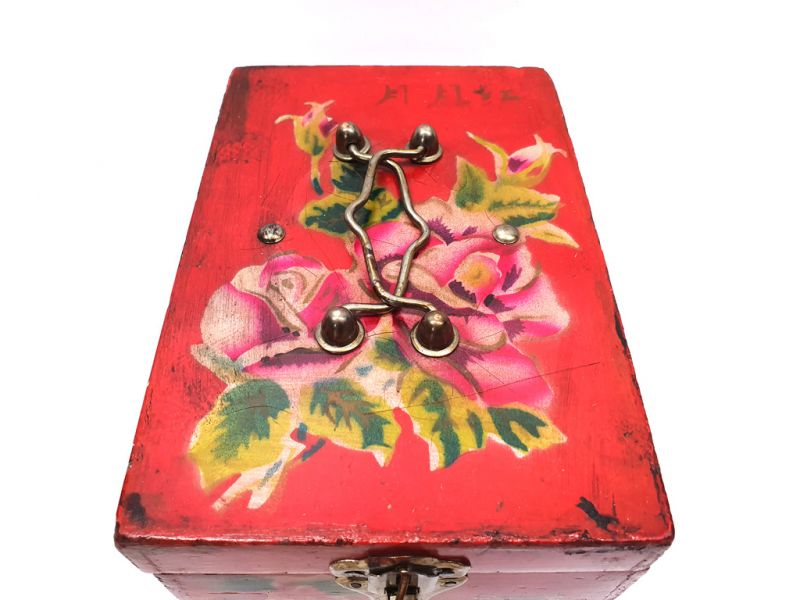 Old Chinese Chest Mao Period - Chinese Peony 3
