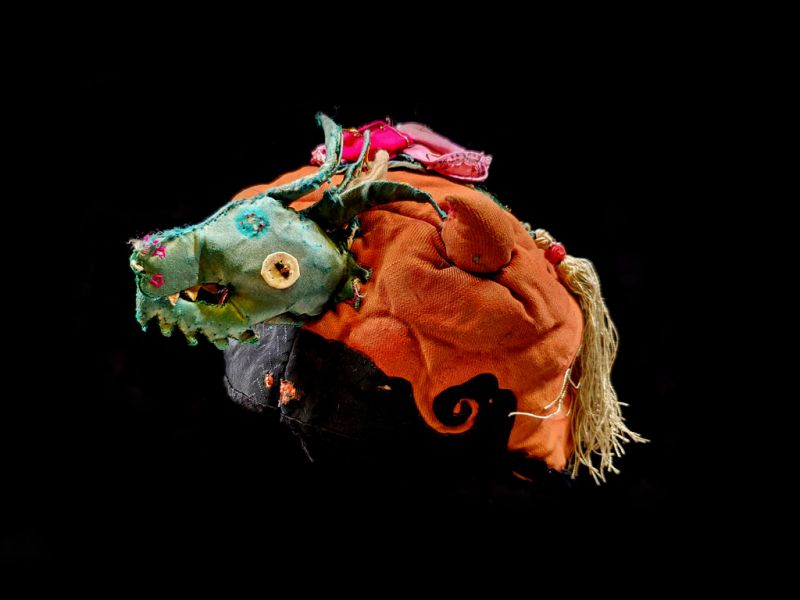 Old Chinese child headdress Dragon 1