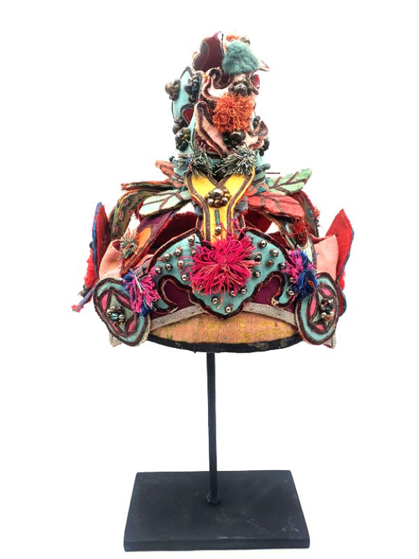 Old Chinese child headdress Happiness 3