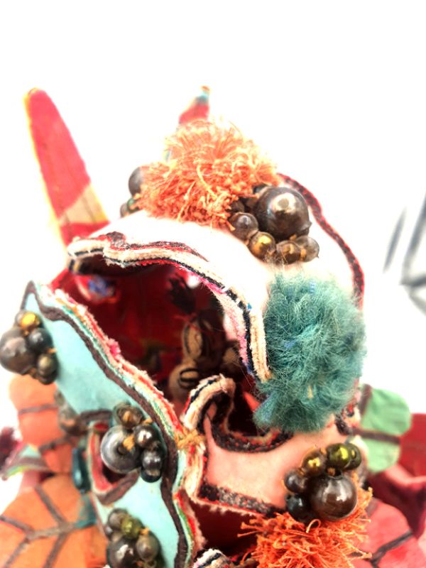 Old Chinese child headdress Happiness 4