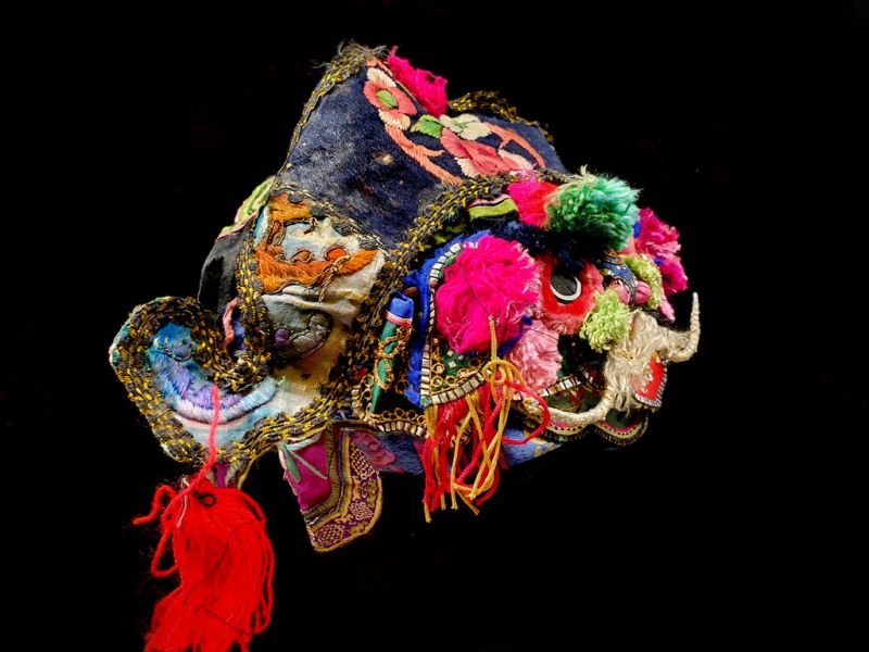 Old Chinese child headdress Little monster 3