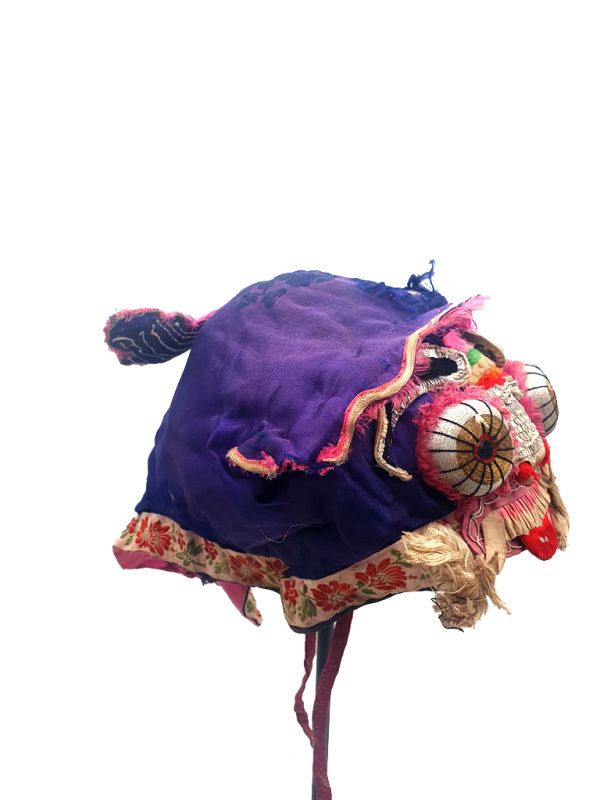 Old Chinese child headdress Little Monster - Purple 2 2