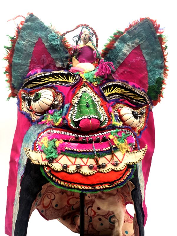 Old Chinese child headdress The pink tiger 2
