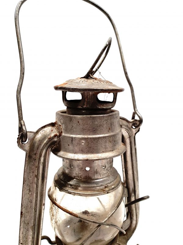 Old chinese Safety Lamp - Aluminium 3