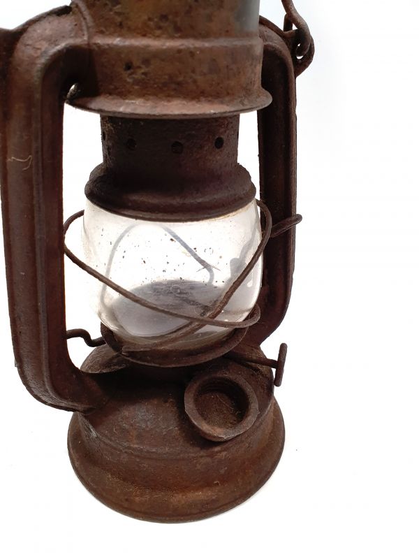 Old chinese Safety Lamp - Brown 2