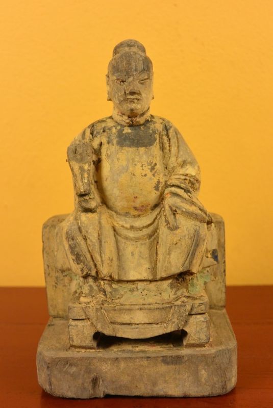 Old Chinese Statue Qing Ancestor Statue 1