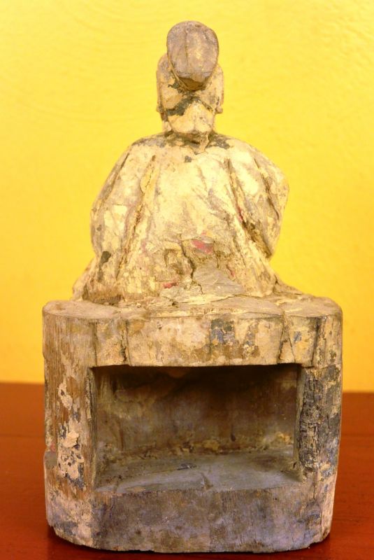 Old Chinese Statue Qing Ancestor Statue 4