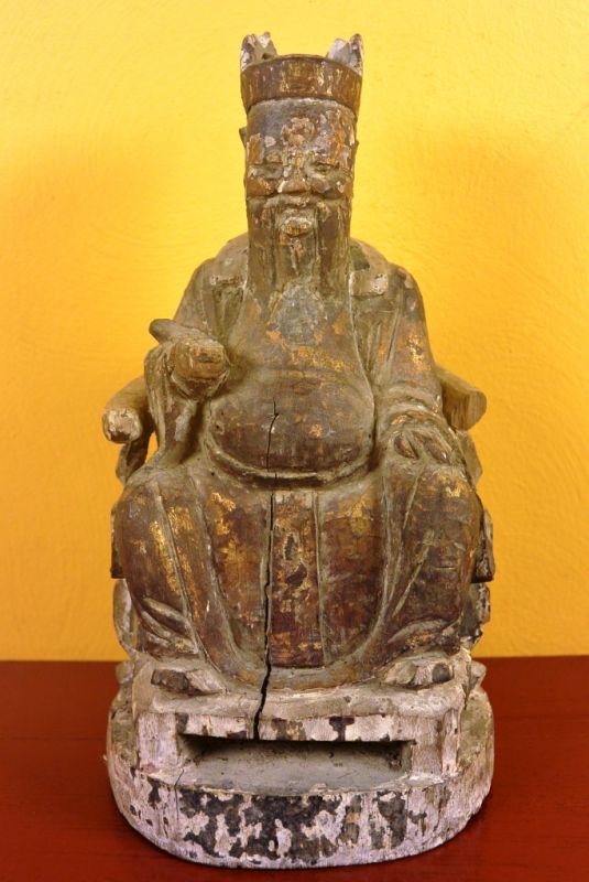 Old Chinese Statue Taoist Monk 1