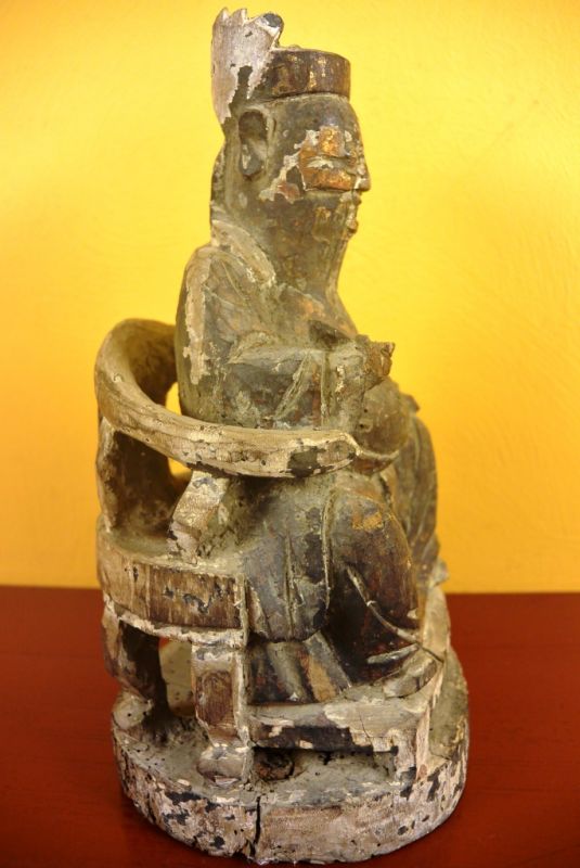 Old Chinese Statue Taoist Monk 3