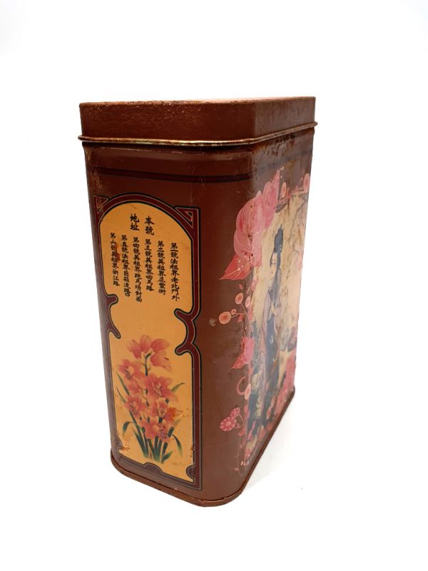 Old Chinese tea box - Brown - Lady-in-waiting 2