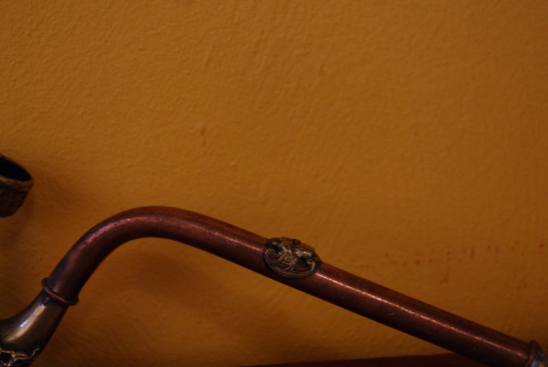 Old Chinese tobacco pipe in Copper 2
