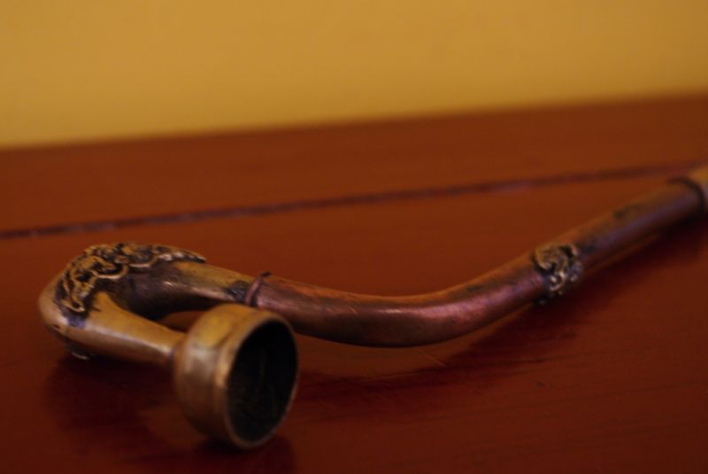 Old Chinese tobacco pipe in Copper 5