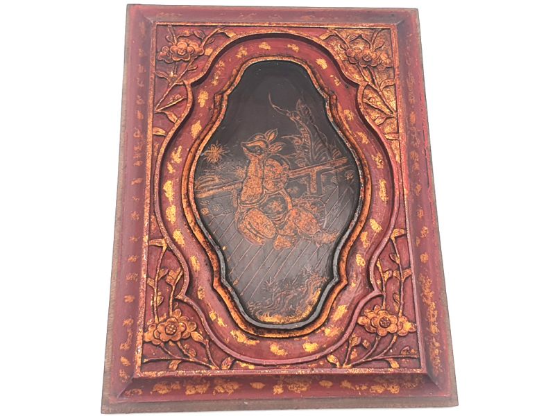 Old Chinese Wooden Panel Baby 2