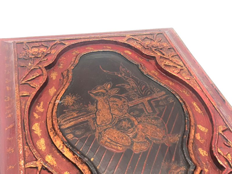 Old Chinese Wooden Panel Baby 4