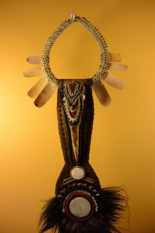 Old Indonesian Tribal Necklace - Rhinoceros hornbill 1