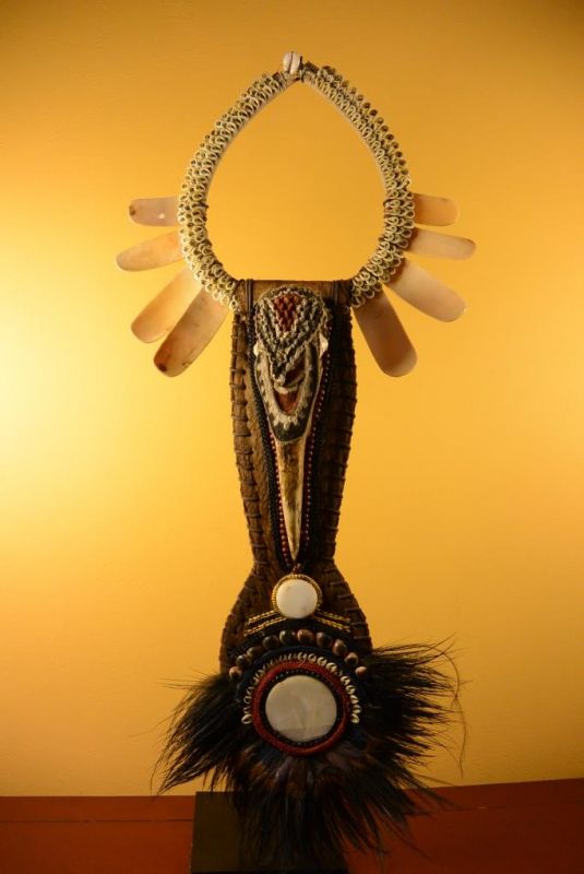 Old Indonesian Tribal Necklace - Rhinoceros hornbill 3