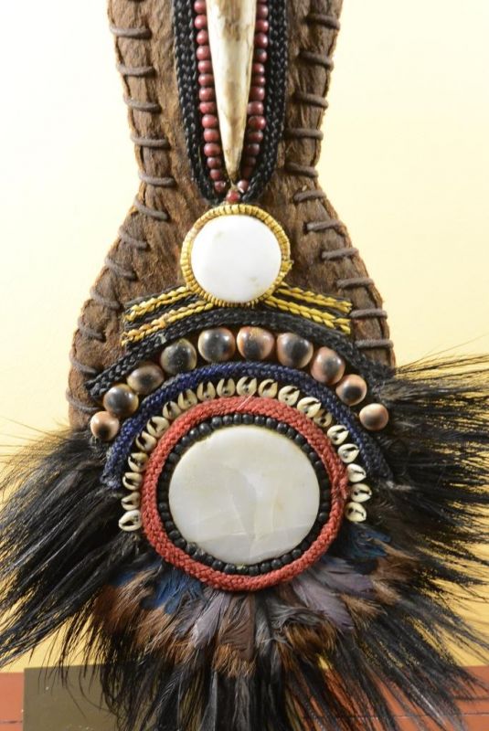 Old Indonesian Tribal Necklace - Rhinoceros hornbill 5