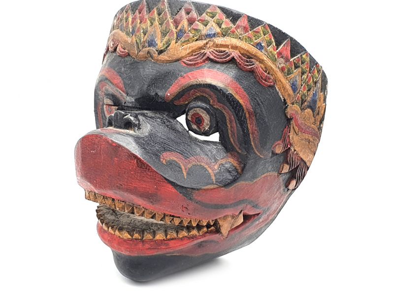 Old Java mask (80 years) - Indonesian Theater - Javanese Topeng Mask 1