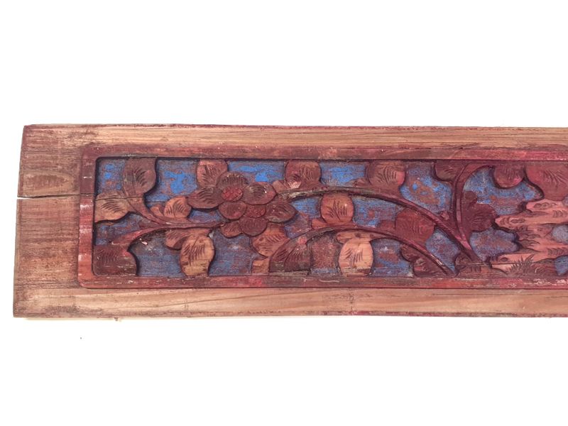 Old Large Wooden Panel from China - Flowers 2