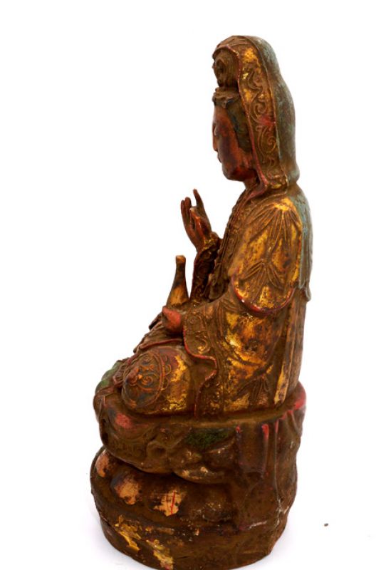 Old reproduction - Chinese votive statue - GuanYin 4