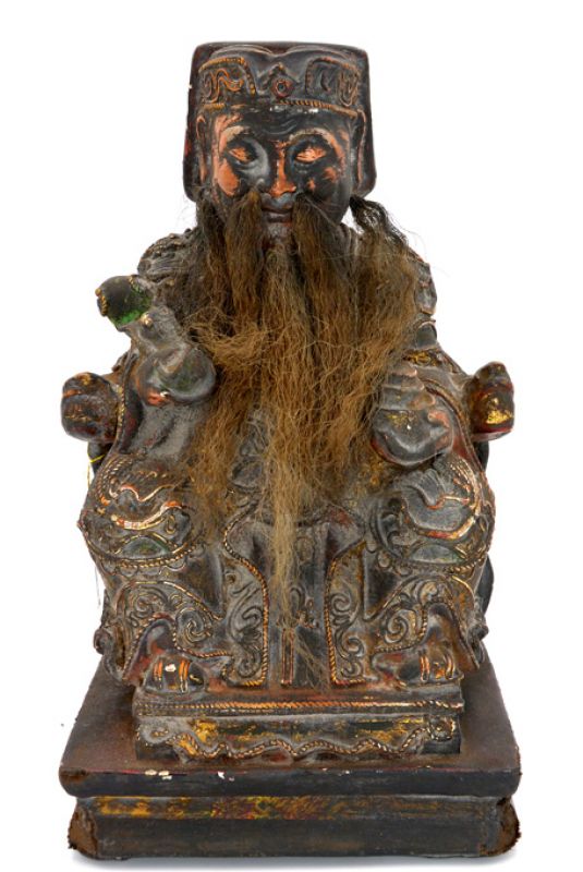 Old reproduction - Chinese votive statue - Old man 1