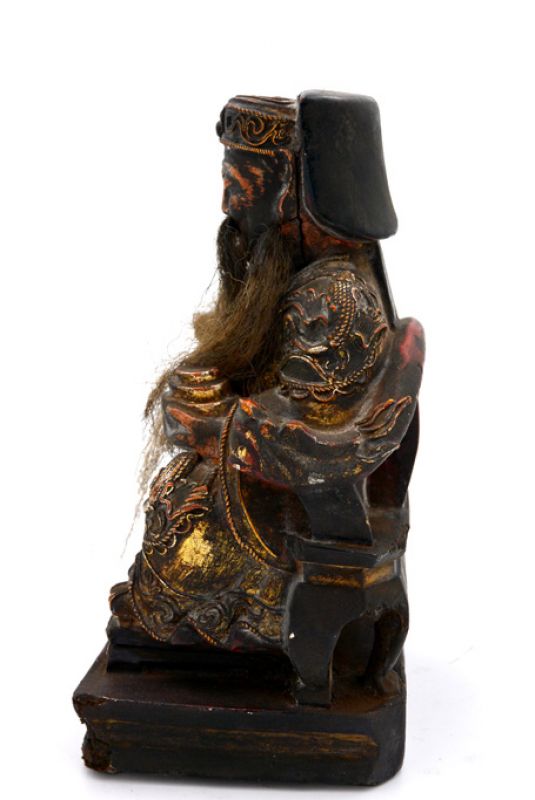 Old reproduction - Chinese votive statue - Old man 4