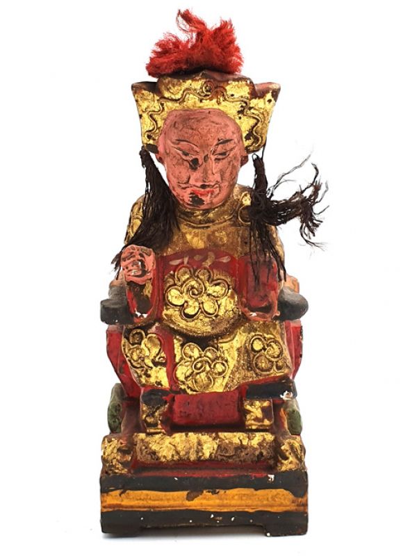 Old reproduction - Small Chinese votive statue - Empress 3 1