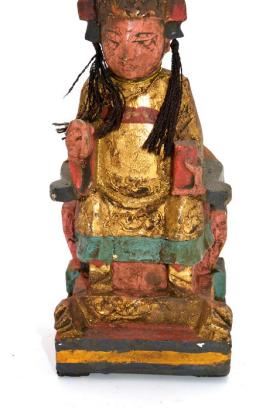 Old reproduction - Small Chinese votive statue - Qing 3