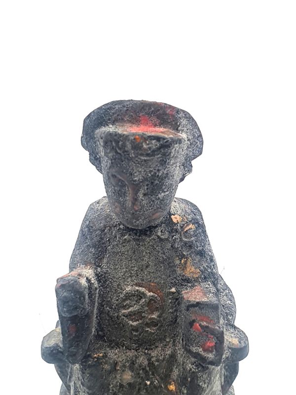 Old reproduction - Small Chinese votive statue - The Qing Emperor 2