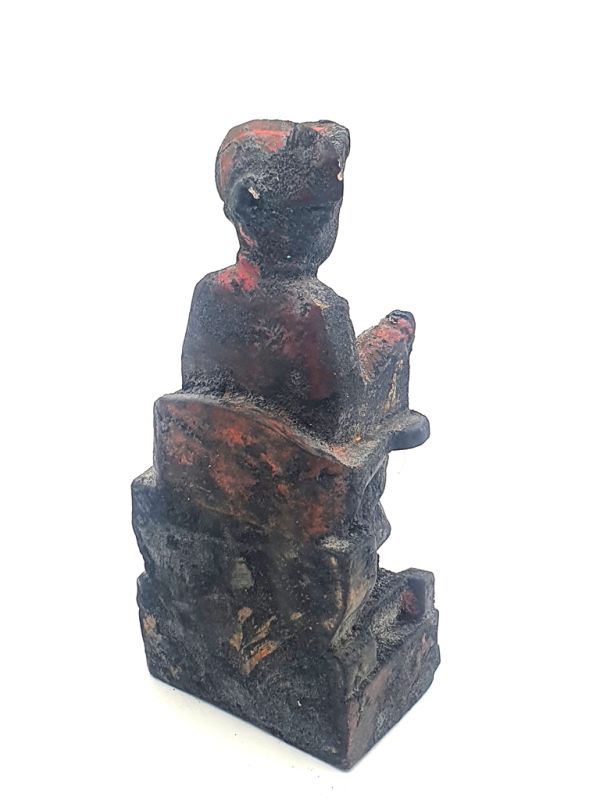 Old reproduction - Small Chinese votive statue - The Qing Emperor 3