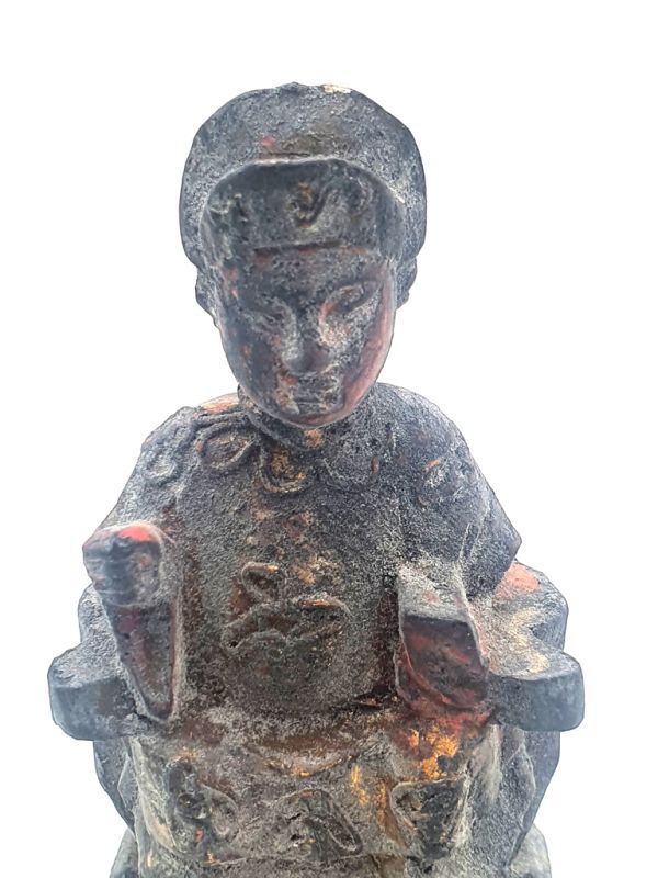Old reproduction - Small Chinese votive statue - The Qing Empress 2