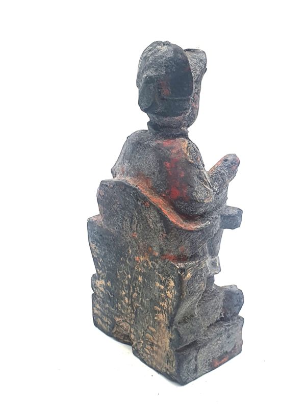 Old reproduction - Small Chinese votive statue - The Qing Empress 3