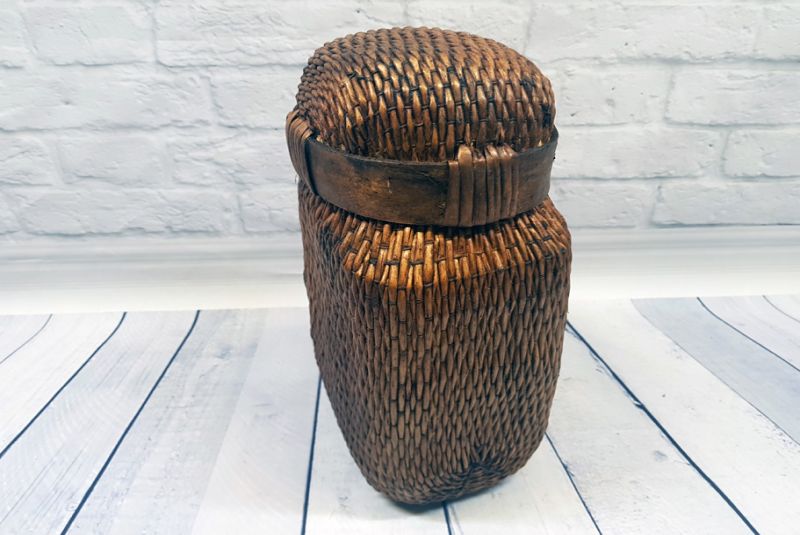 Old small Chinese braided box - Basketry 4