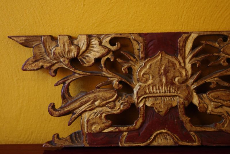 Old wooden panel carved from China decoration 4