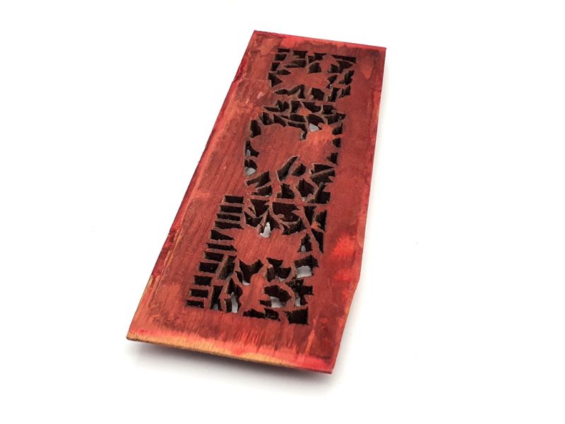 Old Wooden Plaque - Qing Dynasty - The warriors and the horseman 3