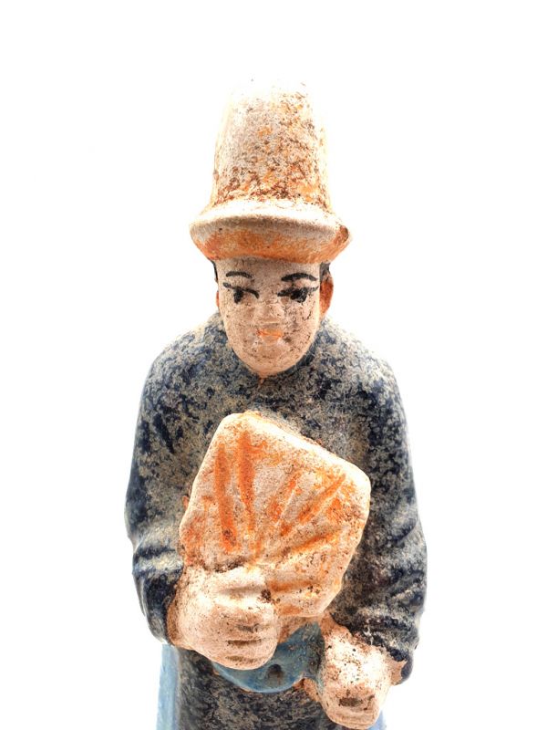 Paar chinesische Terrakotta-Statuen Tang 2