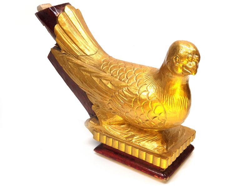 Pájaro de madera chino antiguo - Templo chino 1